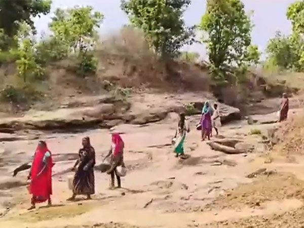 Water crisis grips villages in Sonbarsa Gram Panchayat, Chhattisgarh amid soaring temperatures (Photo/ANI)