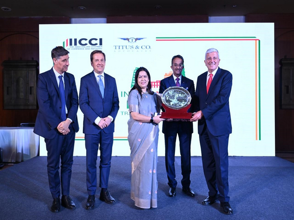(R-L) Ambassador of Italy to India- Vincenzo de Luca, Diljeet Titus, Founder Titus & Co, Meenakshi Lekhi, Alessandro Giuliani, Claudio Maffioletti