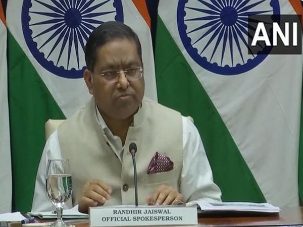 Ministry of External Affairs (MEA) Spokesperson Randhir Jaiswal (Photo/ANI) 