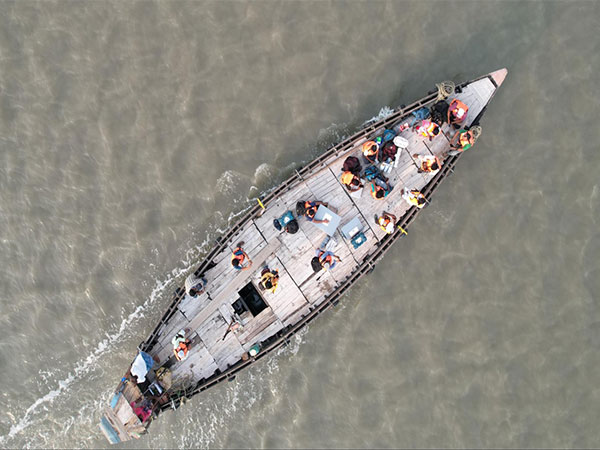 Polling personnel on the move in Dhamakhali, Sandeshkhali AC, North 24 Parganas (Photo credit/ X@ECISVEEP)
