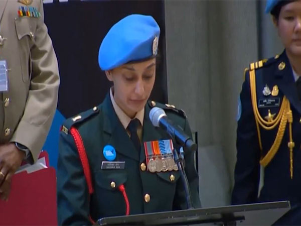 Major Radhika Sen (Photo/X@IndiaUNNewYork)