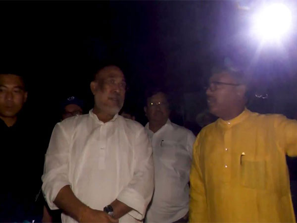 Manipur CM Biren Singh inspects situation on the ground at Imphal's Ima Market (Photo credit/X@NBirenSingh)