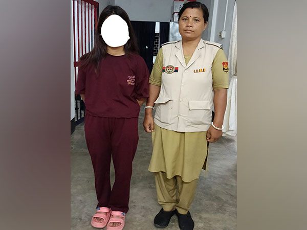 Woman arrested in connection with Agartala Railway Station arms case (Photo/ANI)