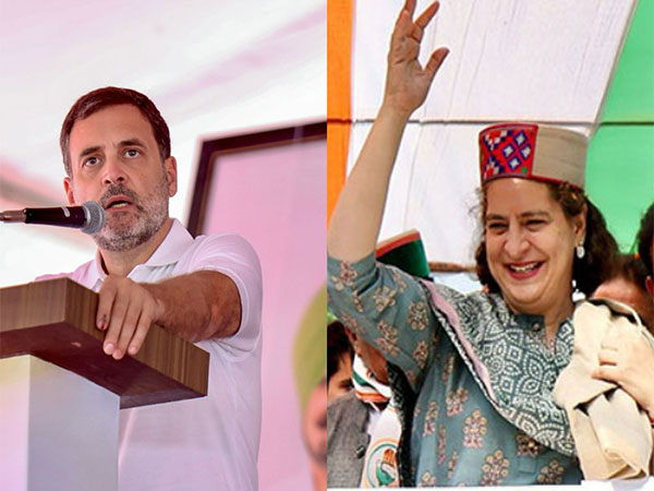Congress leader Rahul Gandhi and  Priyanka Gandhi (Photo/ANI)
