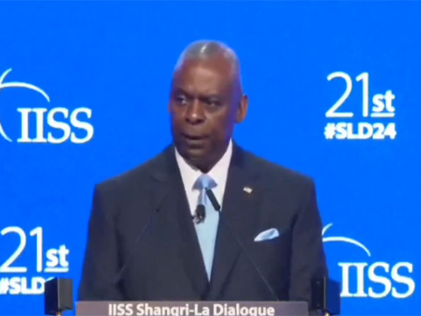 US Secretary of Defence, Lloyd Austin. (Photo: Youtube//IISS) 