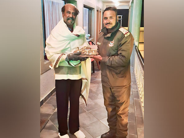 Megastar Rajinikanth (Image source/X Uttarakhand Police)