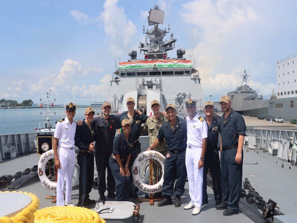 Indian Naval Ships Shivalik departs from Singapore (Photo/X@PIB_India)