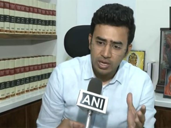 BJP candidate from Bengaluru South, Tejasvi Surya. (Photo/ANI)