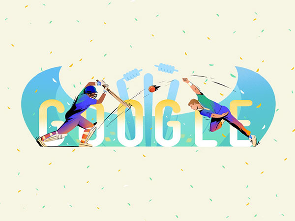 Google doodle celebrates ICC Men’s T20 Cricket World Cup (Photo/X@sundarpichai)