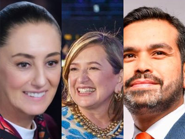 From left to right: Mexico's presidential candidates- Claudia Sheinbaum, Xochitl Galvez, Jorge Alvarez Maynez  (Photo/X)