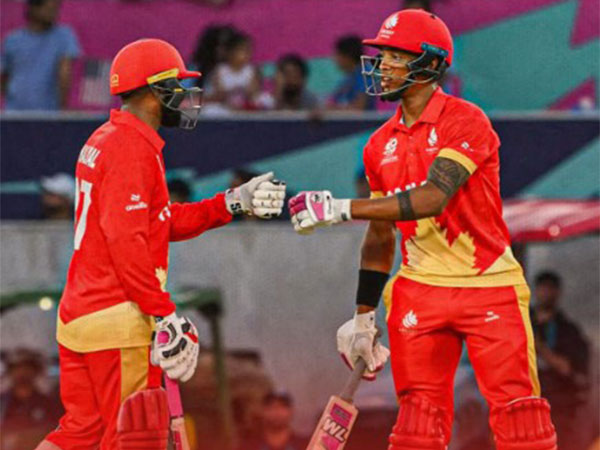 Canadian players in action. (Picture: Cricket Canada/X)