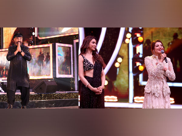 Kamal Haasan, Rakul Preet Singh, Kajal Aggarwal (Image Source: Indian 2's team)