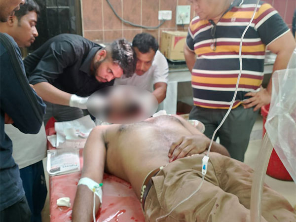 Doctor attacked by youths at hospital in Agartala. (Photo/ANI)