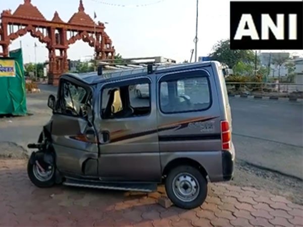 Damaged car after the accident (Photo/ANI)