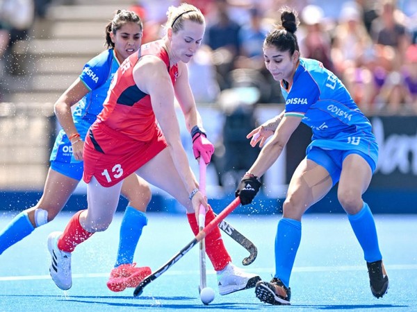 Indian women’s hockey team in action against Great Britain during FIH Pro League 2023/24 (Image: HI)