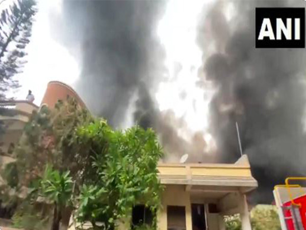 Fire breaks out in godown in Pune's Kalewadi area​ (Photo/ANI)