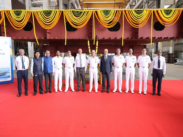 Visual from the keel laying ceremony (Photo/ANI)