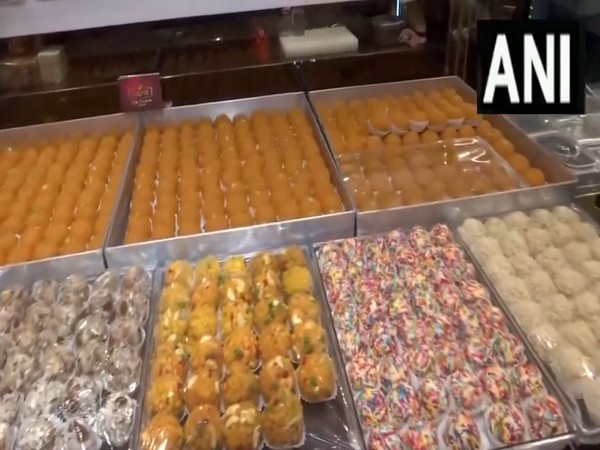 Laddus prepared by Raipur BJP to celebrate victory on counting day (Photo/ANI)