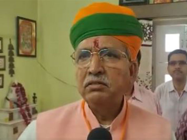 Union Minister and BJP candidate from Bikaner Lok Sabha seat Arjun Ram Meghwal (Photo/ANI)