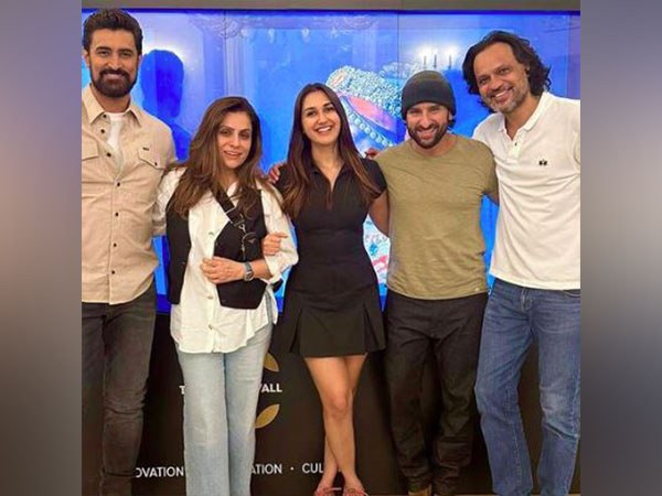 Actors Saif Ali Khan, Kunal Kapoor, Nikita Dutta (Image source: Instagram)