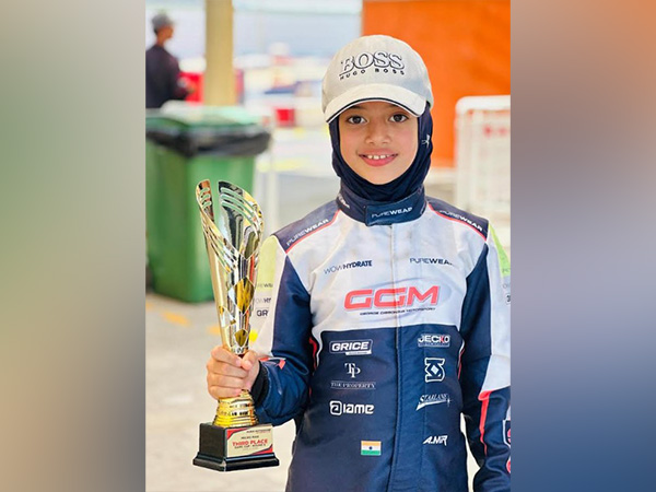 Atiqa Mir lifting trophy after coming third (Image: DAMC)