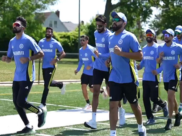 Team India practicing in New York. (Picture: BCCI/X)