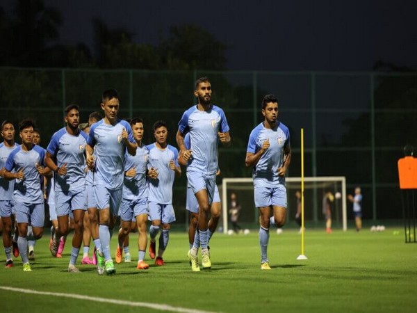Indian football team during training session (Image: AIFF media)