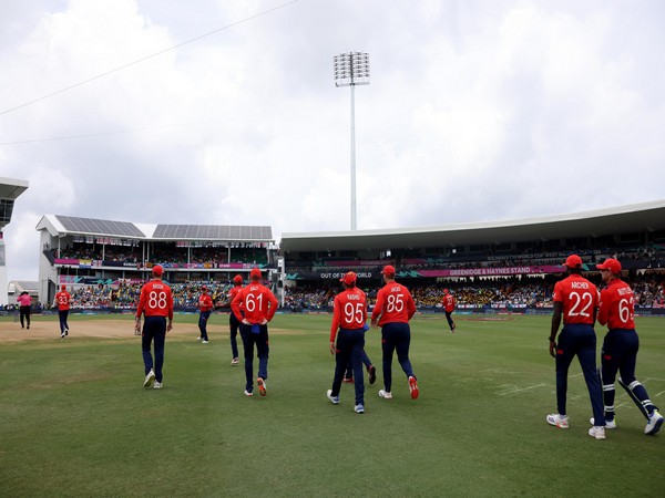 Team England at Kensington Oval. (Picture: ICC/X)