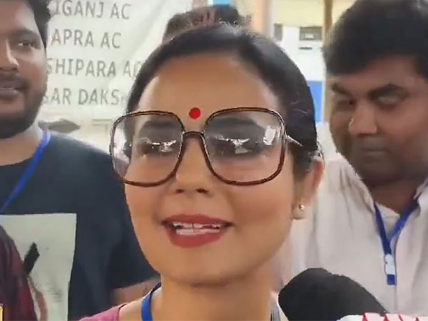 Mahua Moitra, the TMC candidate from Krishnanagar Lok Sabha seat (Photo/ANI)