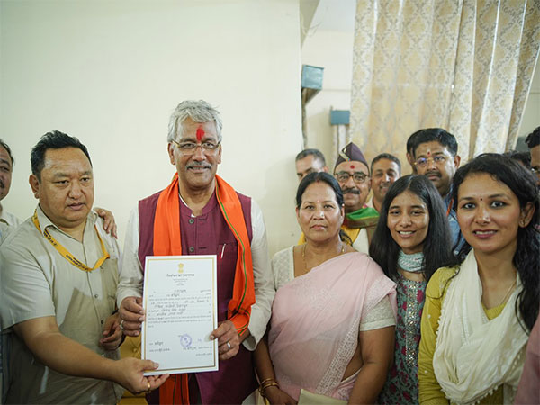 BJP candidate Trivendra Singh Rawat (Photo/ANI)