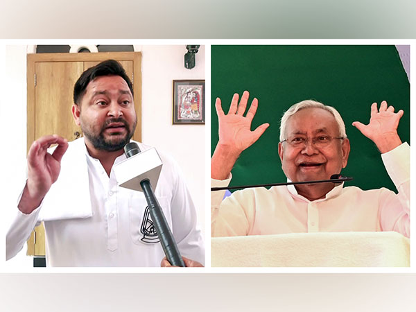 RJD's Tejashwi Yadav and JDU's Nitish Kumar (Photo/ANI) 