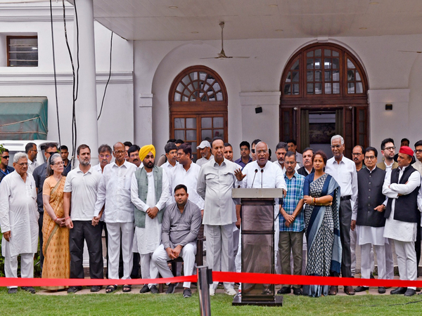 INDIA bloc leaders after a meeting on June 1 (File Photo/ANI)