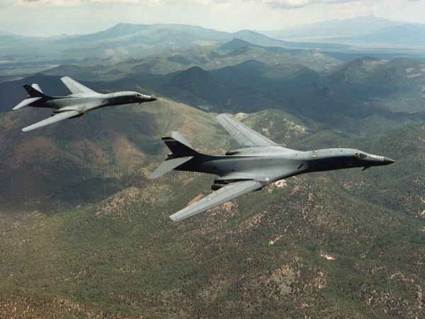 File photo of a pair of B-1B Lancer bombers (Photo credit/Reuters)