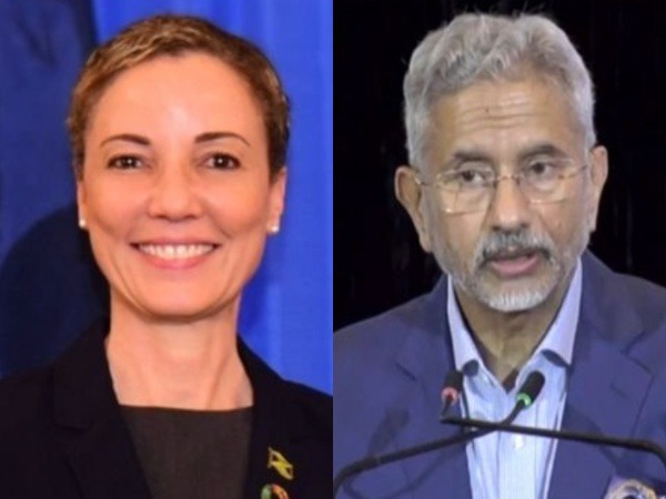 Jamaica Minister of Foreign Affairs Kamina Johnson Smith (left), External Affairs Minister S Jaishankar (Image Credit: X/@kaminajsmith/@DrSJaishankar)