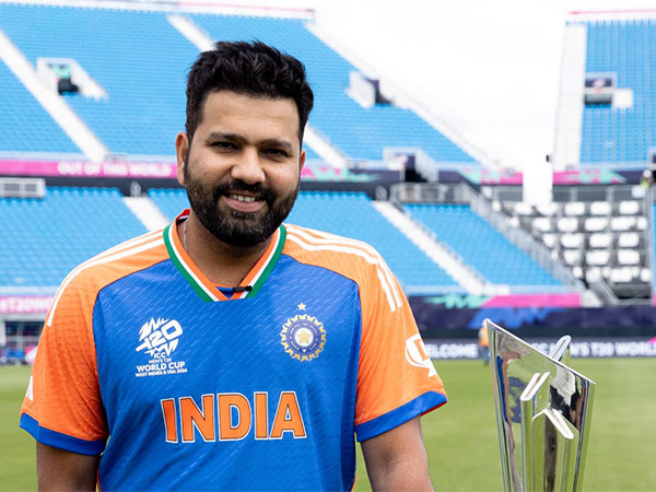 Indian skipper Rohit Sharma with the T20 WC trophy. (Photo- ICC website)