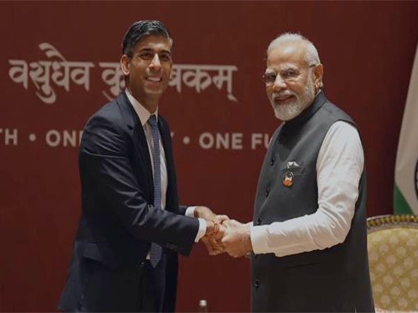 UK Prime Minister Rishi Sunak, PM Narendra Modi (File Photo/ANI)