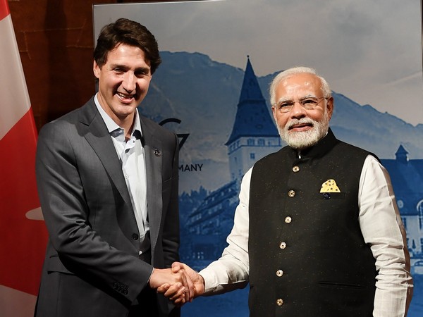 Prime Minister Narendra Modi met with his Canadian counterpart Justin Trudeau. (Photo: ANI)