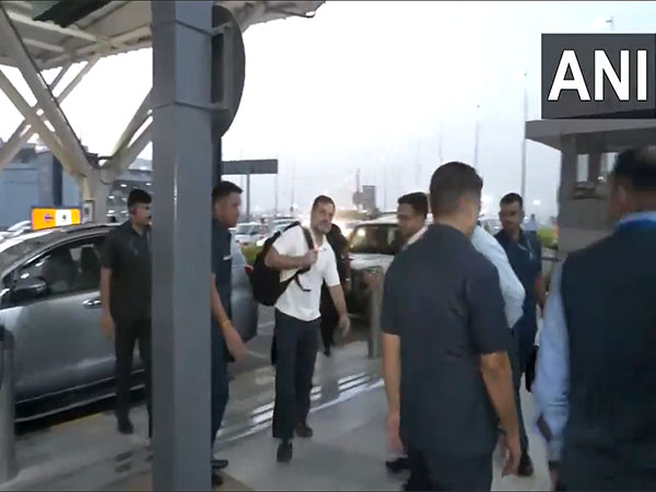 Congress leader Rahul Gandhi at Delhi airport. (Photo/ANI)