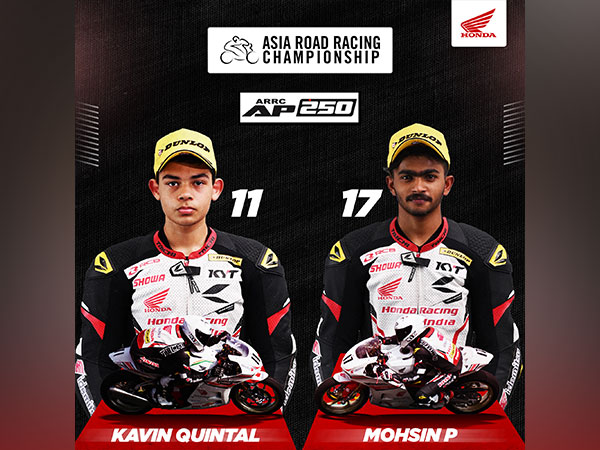 Honda Racing India team members Mohsin Paramban and Kavin Quintal (Image: Honda Racing India)