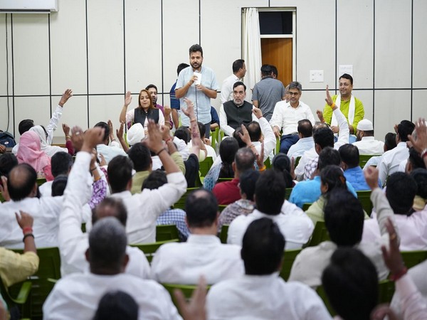 Aam Aadmi Party's meeting. (Photo/ANI)