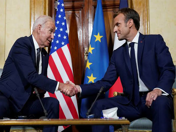 US President Joe Biden and France President Emmanuel Macron (Photo/Reuters) 