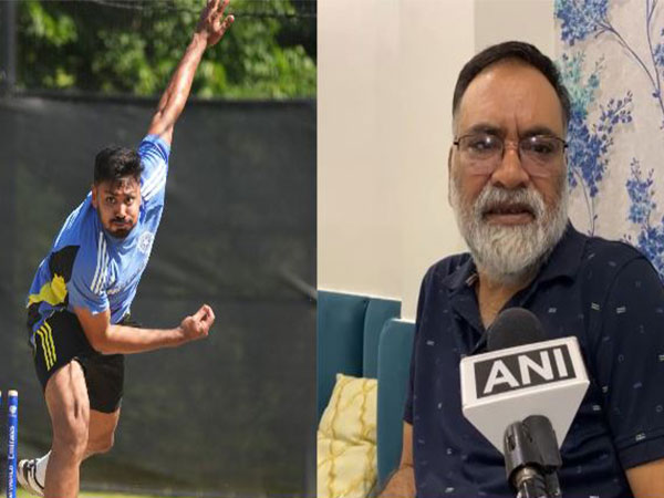 Pacer Avesh Khan and his father (Photo: BCCI/ ANI)