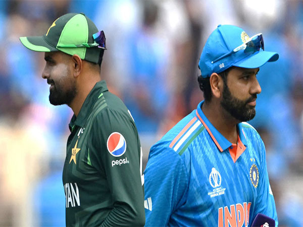 Pakistan skipper Babar Azam and Indian skipper Rohit Sharma. (Photo- ICC)
