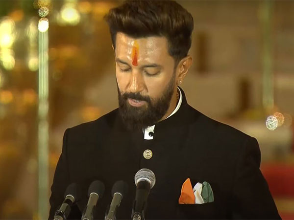 Chirag Paswan takes oath as Minister in PM Modi's cabinet (Photo/ DD News)