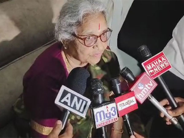 Bandi Sanjay's mother Bandi Shakunthala (Photo/ANI)
