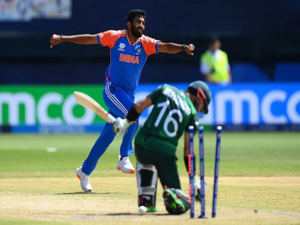 Jasprit Bumrah celebrating a wicket. (Photo- Jay Shah X)