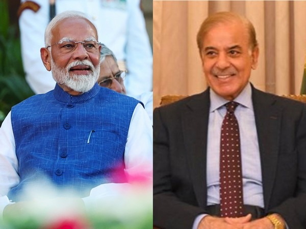 Prime Minister Narendra Modi and Pakistan PM Shehbaz Sharif (Photo/ANI)