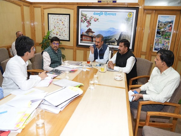 Chief Minister Sukhvinder Singh Sukhu chairs a meeting of the Himachal Road Transport Corporation (Image/ANI)