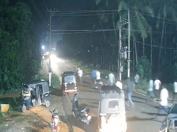 A grab from the viral CCTV footage (Photo credit: X/@BJP4Karnataka)