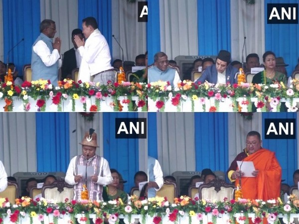 SKM leaders take oath as ministers in Sikkim government (Photo/ANI)